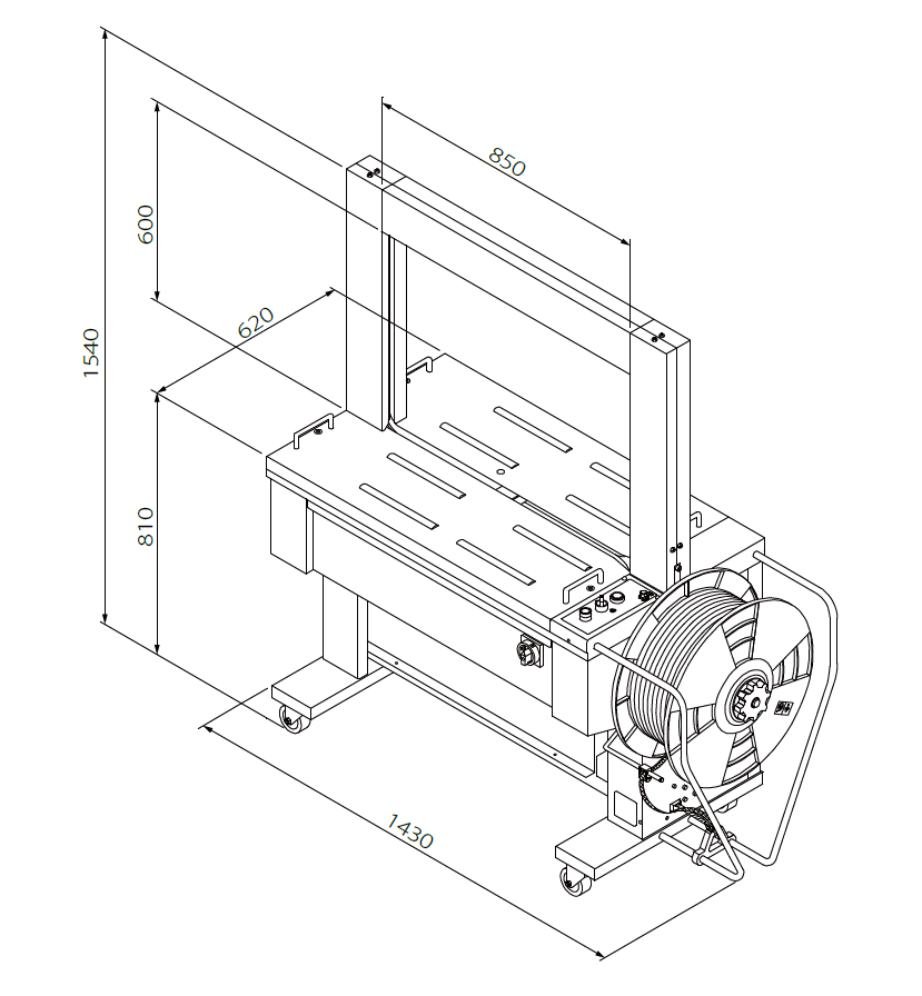 TP-601D - für Bandbreite 8-12 mm